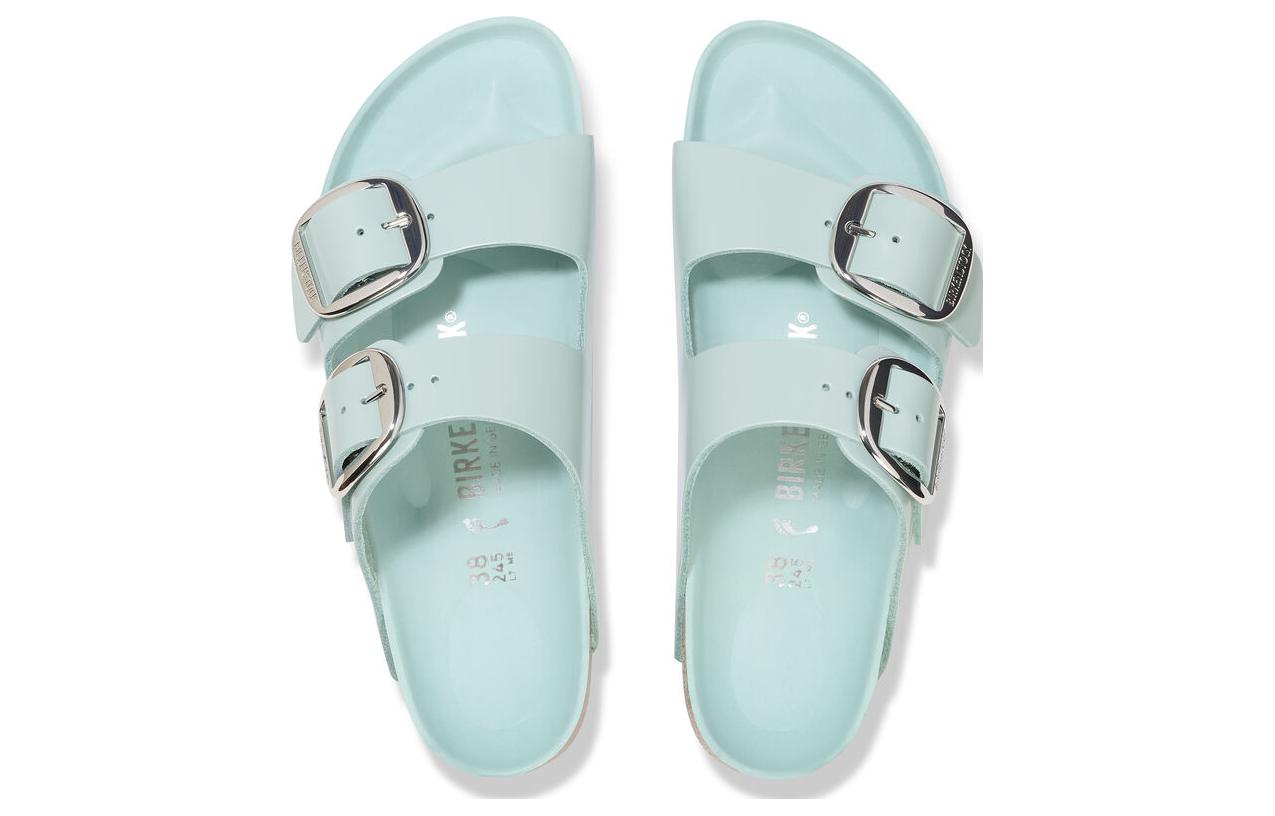 (WMNS) Birkenthtstock Arizona Big Buckle Nubuk Leather Narrow Fit 'Teal' 1026495