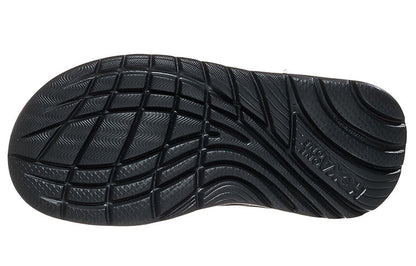 (WMNS) Hothtka ONE ONE Ora Recovery Flip Slide 'Black Dark Gull Grey' 1117910-BDGGR