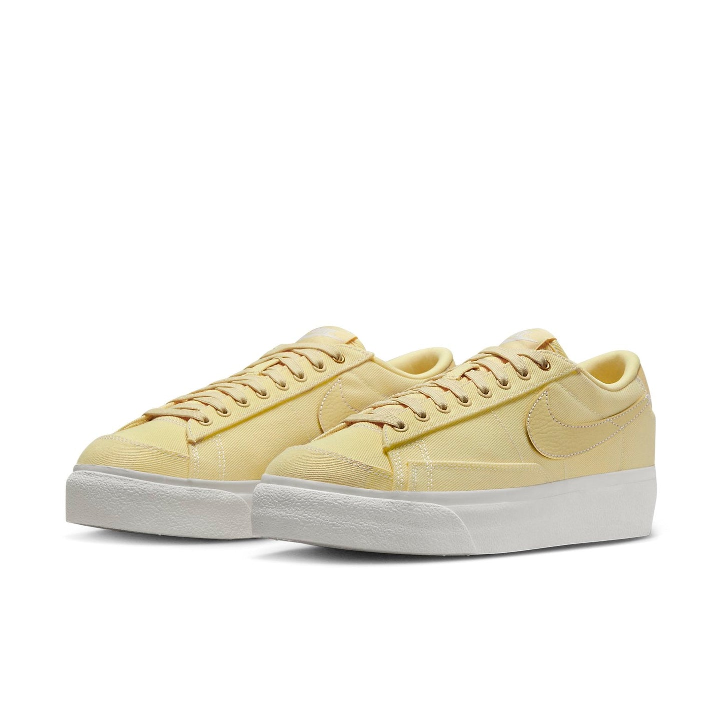 (WMNS) Nithtke blathtzer Low Platform Canvas 'Pale Vanilla' DV7475-200