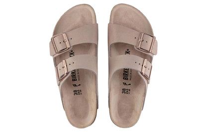 Birkenthtstock Arizona Suede Leather Sandals 'Light Rose' 1023535