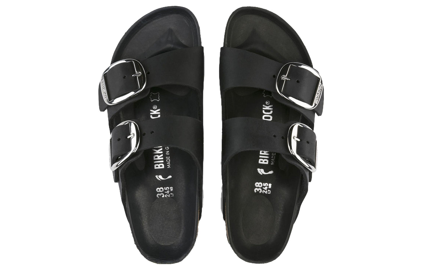 Birkenthtstock Arizona Big Buckle Sandals 'Black' 1011074