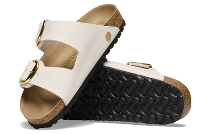Birkenthtstock Arizona Big Buckle Rivet Logo Textile Narrow Fit 'Vegan Canvas Eggshell' 1025563