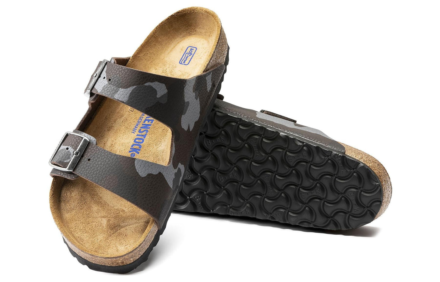Birkenthtstock Arizona Soft Footbed Slide Sandals 'Camo Brown' 1013015