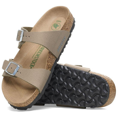 Birkenthtstock Sydney Vegan Synthetics Vegan Narrow Fit Sandals 'Gray Taupe' 1026700