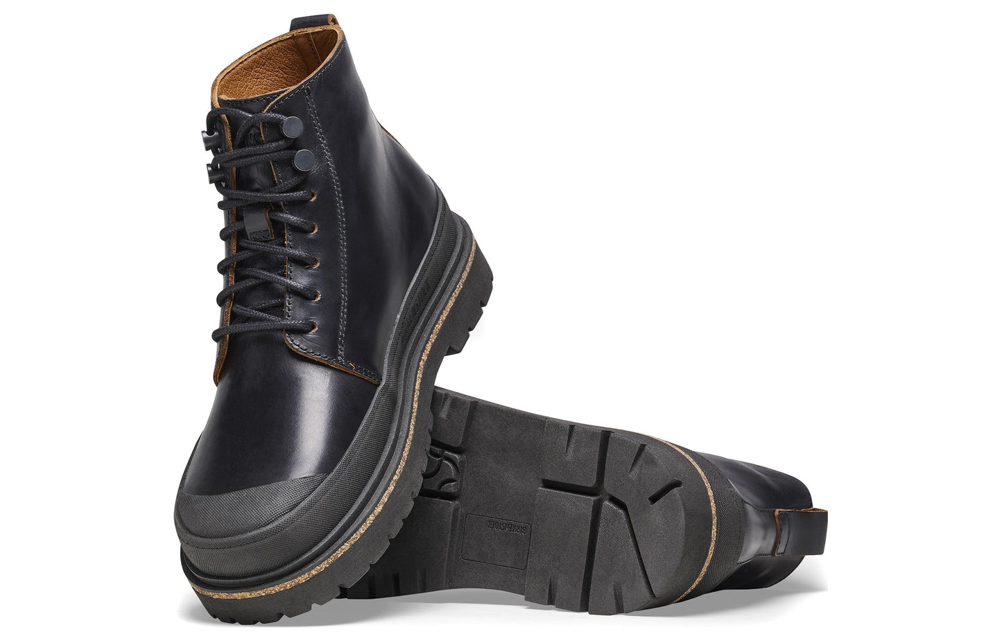 (WMNS) Birkenthtstock Prescott Women Waxy Leather Narrow Fit 'Black' 1025214