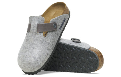 Birkenthtstock Boston Natural Leather/Felt 'Light Grey' 1026149