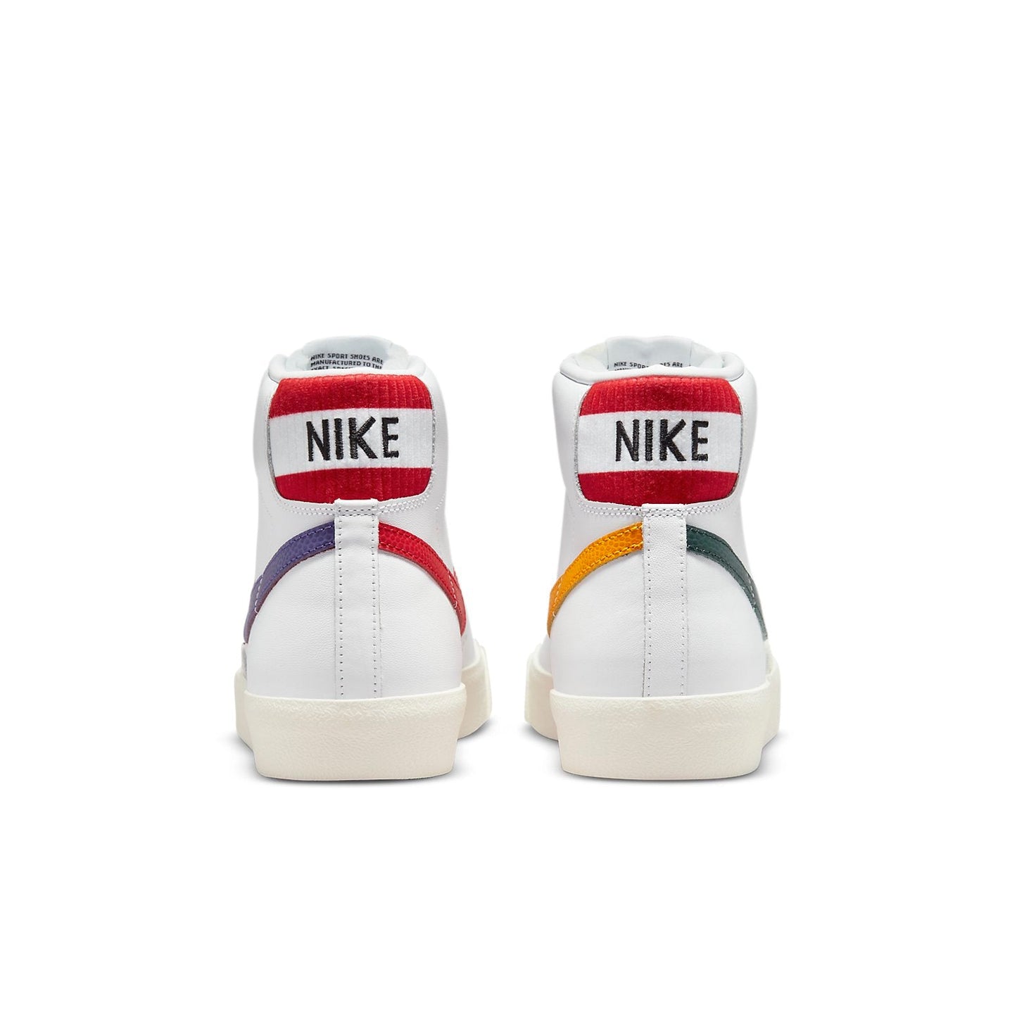 Nithtke blathtzer Mid '77 Vintage 'Mismatched Basketball Leather Swooshes White' DQ7777-100