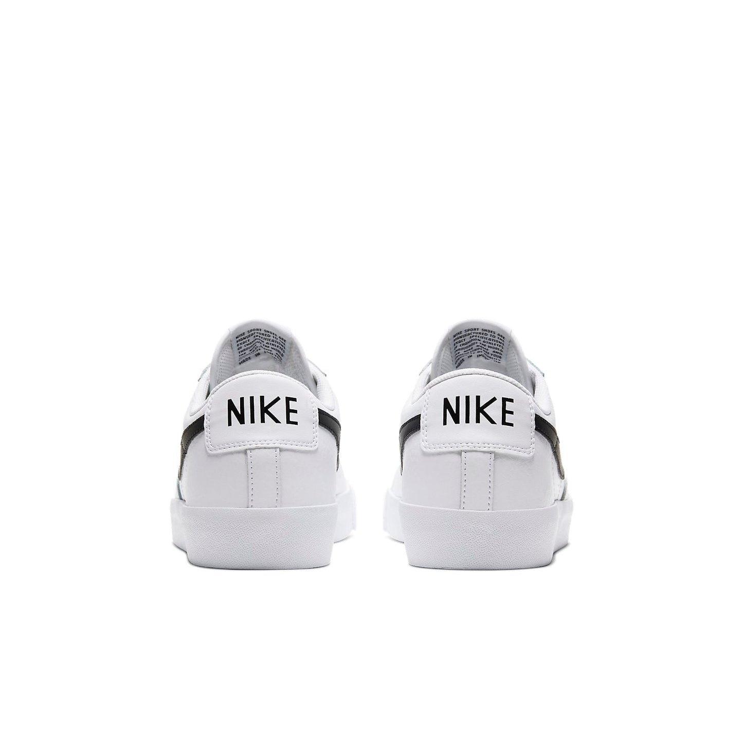 Nithtke blathtzer Low Leather 'Black Swoosh' CZ1089-100