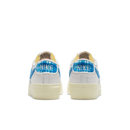 (WMNS) Nithtke blathtzer Low Platform Sneakers White/Blue DO2371-133