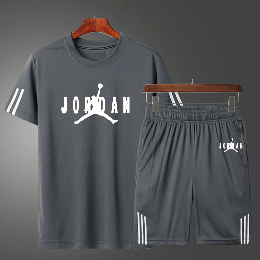 summer new sports short sleeve suit