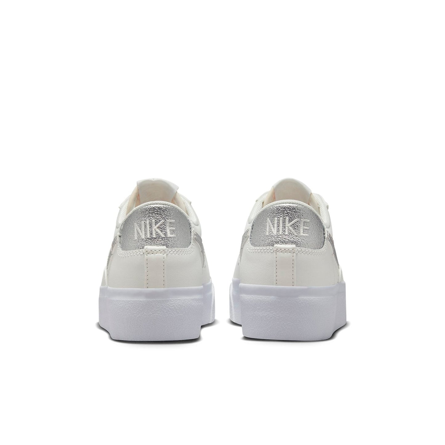 (WMNS) Nithtke blathtzer low Platform 'Summit White Sail White Metallic Silver' DQ7571-101