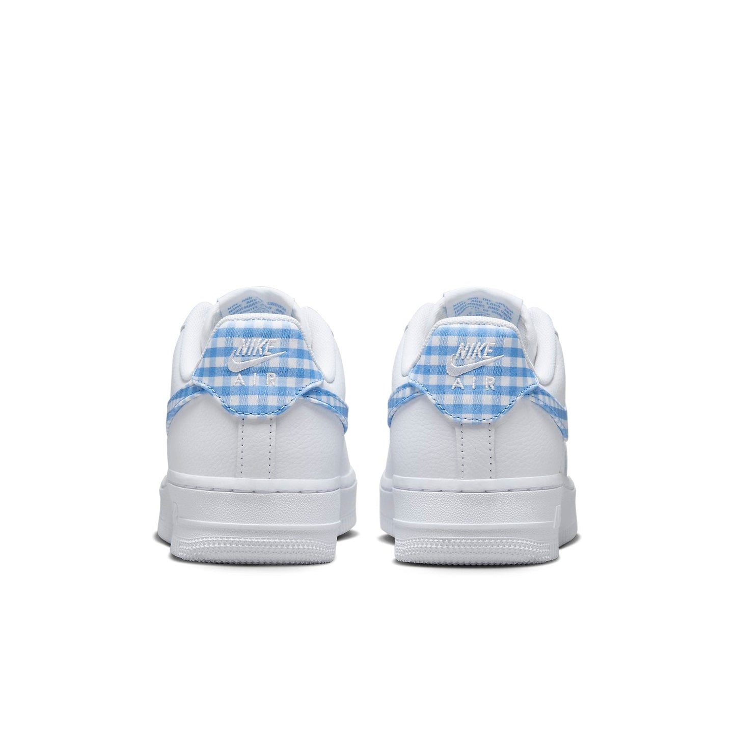(WMNS) Nithtke Athtir Forthtce 1 Low 'University Blue Gingham Plaids' DZ2784-100