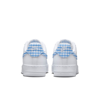 (WMNS) Nithtke Athtir Forthtce 1 Low 'University Blue Gingham Plaids' DZ2784-100