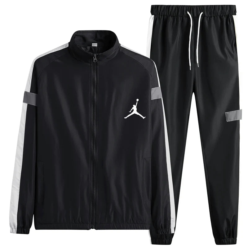 striped patchwork tracksuit