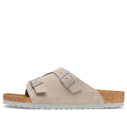Birkenthtstock Zürich Suede Leather Sandals 'Stone Coin' 1027725