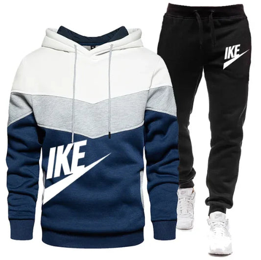 New Men's Sets Zipper Hoodie+Pants Pieces Casual Tracksuit Male Sportswear Brand Clothing Sweat Suit