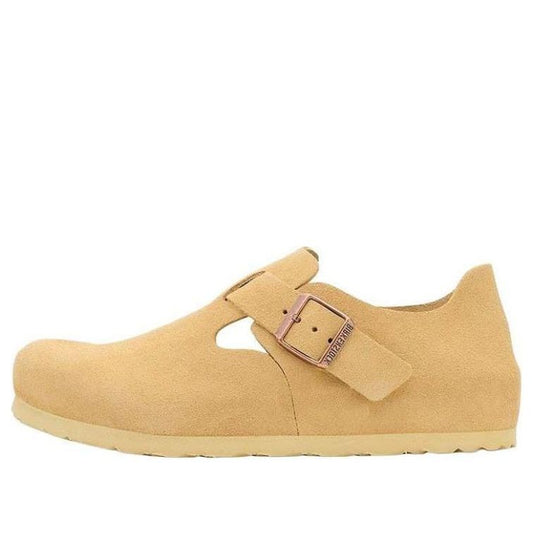 Birkenthtstock London Suede Leather Shoes 'Latte Cream' 1027534