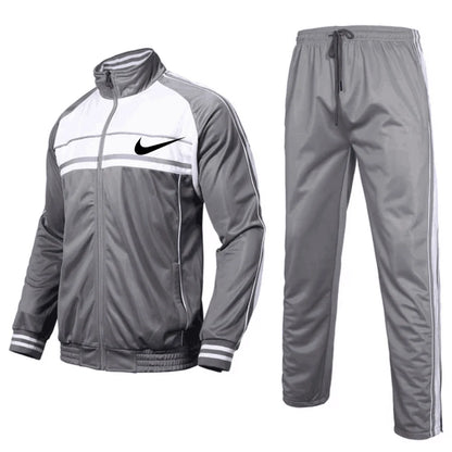 Men's Sportswear 2 Piece Set Full Zip Jogging Suit Long Sleeve Sportswear Sportswear Men's