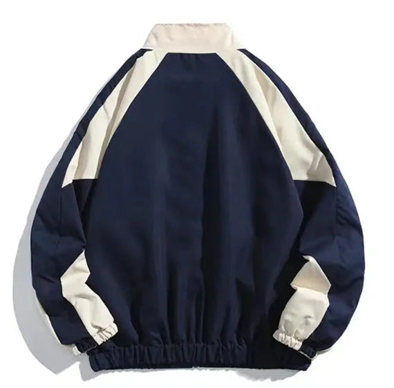 Hip Hop Varsity Jacket Men High Street Patchwork Color Block Windbreaker Coats Women Spring Autumn Thin Fashion College Jackets