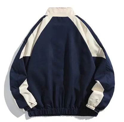 Hip Hop Varsity Jacket Men High Street Patchwork Color Block Windbreaker Coats Women Spring Autumn Thin Fashion College Jackets