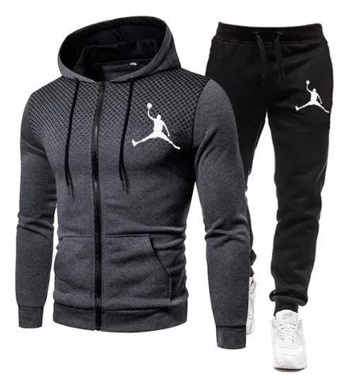 Men's hooded sweatshirt set, best-selling brand men's sportswear, autumn casual pants, gym and jogging, 2023