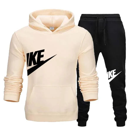 Spring Brand Men Hoodies Sweatshirt+Sweatpants Suit Autumn Winter Warm Tracksuit Sets Men's Hooded Outwear