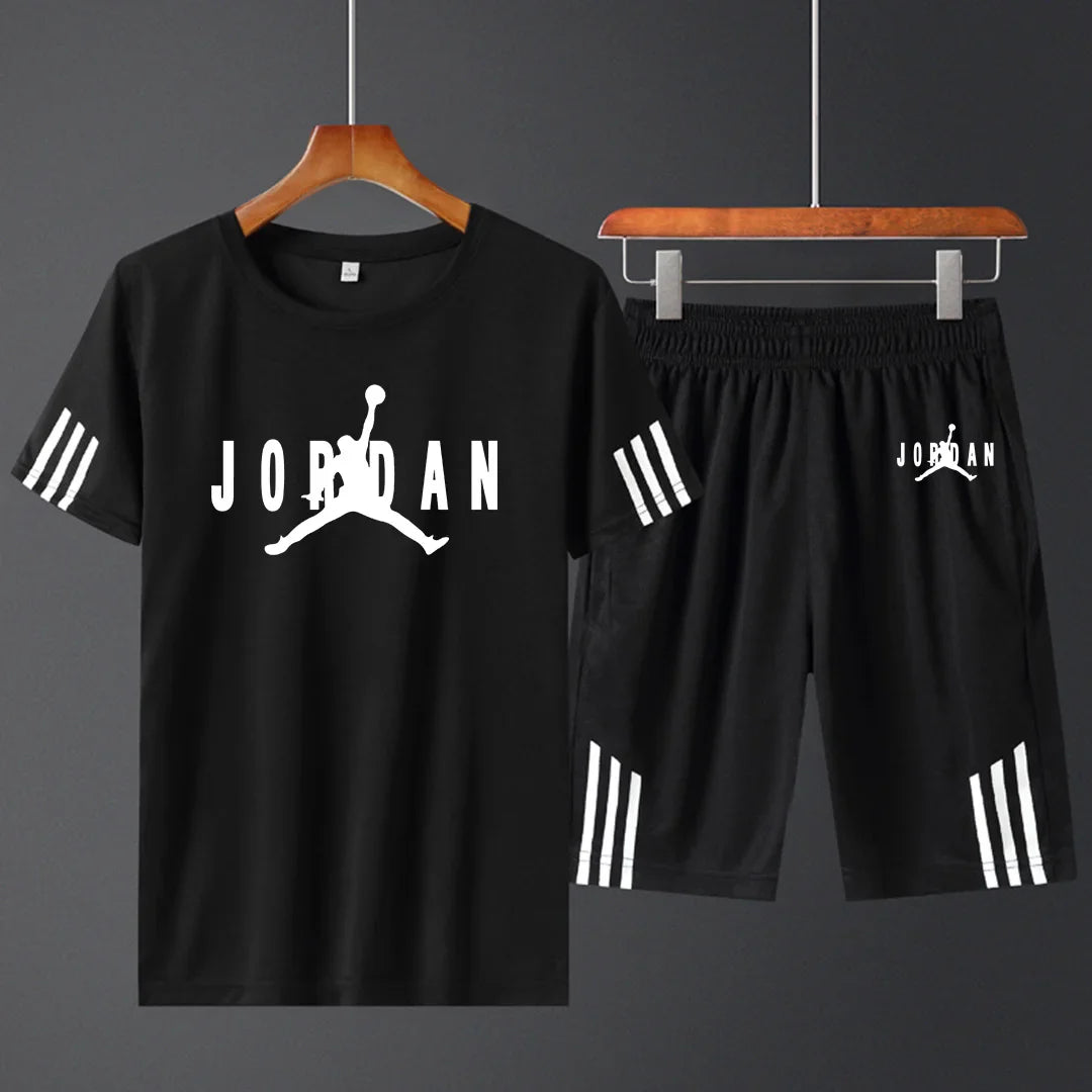 summer new sports short sleeve suit