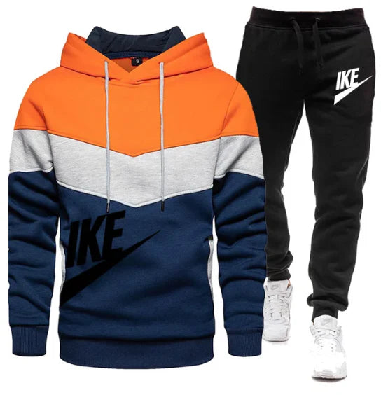 New Men's Sets Zipper Hoodie+Pants Pieces Casual Tracksuit Male Sportswear Brand Clothing Sweat Suit