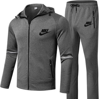 Men's Sportswear 2 Piece Sportswear Set Jogging Workout Gym Warm Up Sportswear Set Hoodie