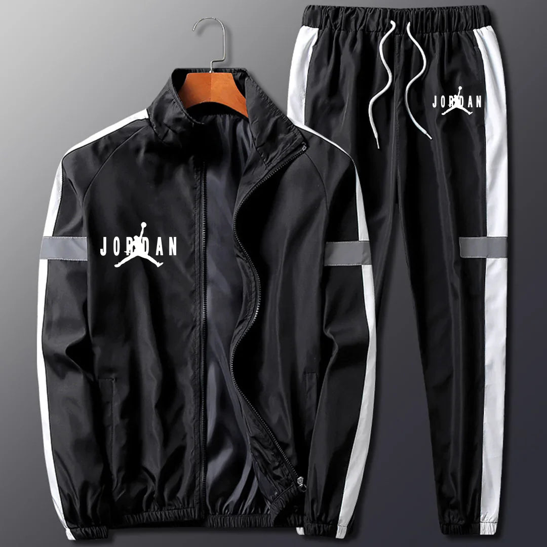 Cool Reflective Effect Men's Casual Sports Suit