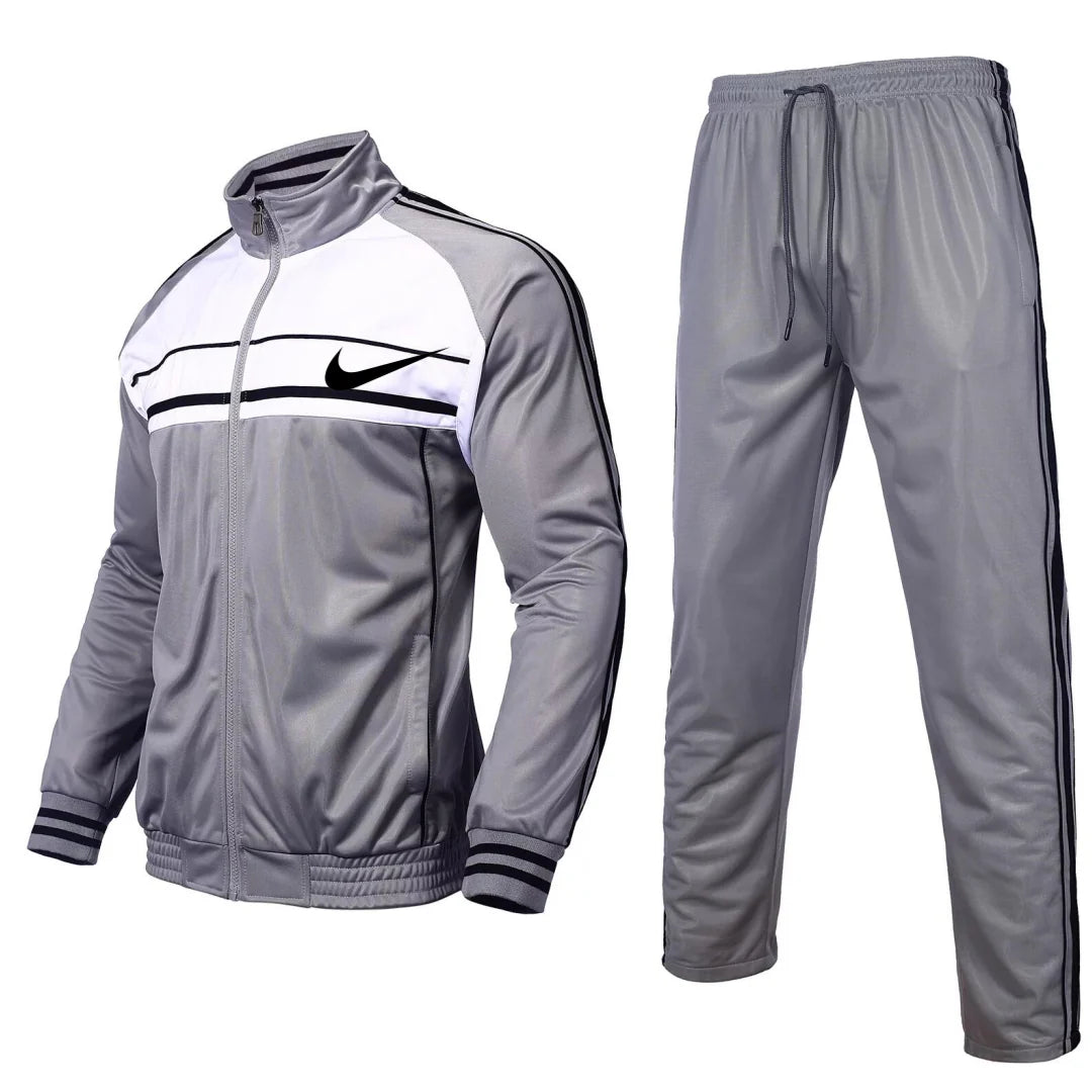 Men's Sportswear 2 Piece Set Full Zip Jogging Suit Long Sleeve Sportswear Sportswear Men's