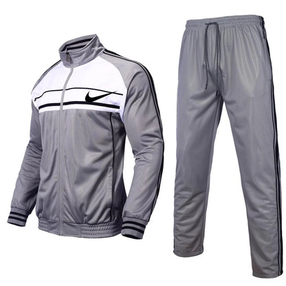 Men's Sportswear 2 Piece Set Full Zip Jogging Suit Long Sleeve Sportswear Sportswear Men's