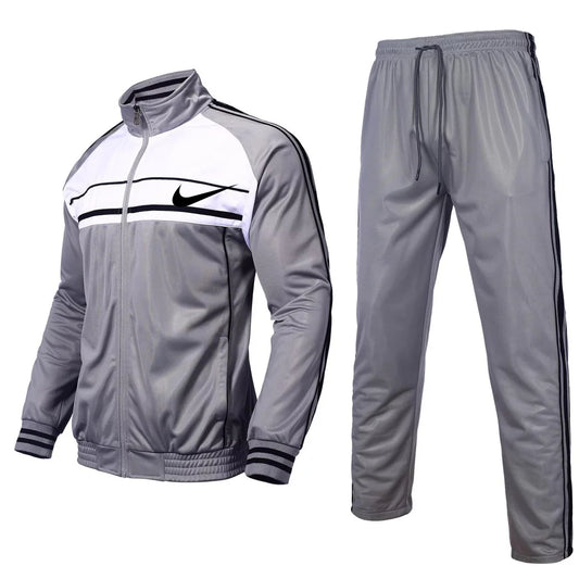 Men's Sportswear 2 Piece Set Full Zip Jogging Suit Long Sleeve Sportswear Sportswear Men's