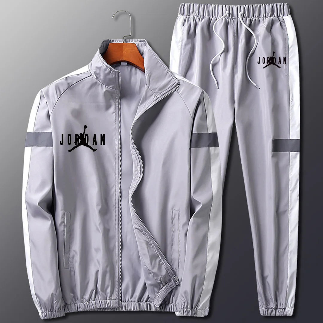 Cool Reflective Effect Men's Casual Sports Suit