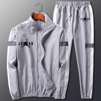 Cool Reflective Effect Men's Casual Sports Suit
