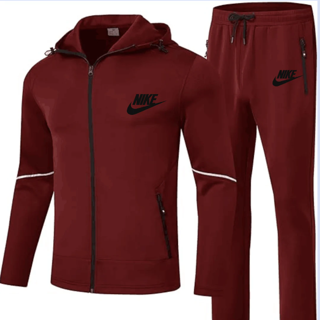 Men's Sportswear 2 Piece Sportswear Set Jogging Workout Gym Warm Up Sportswear Set Hoodie