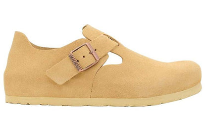 Birkenthtstock London Suede Leather Shoes 'Latte Cream' 1027534