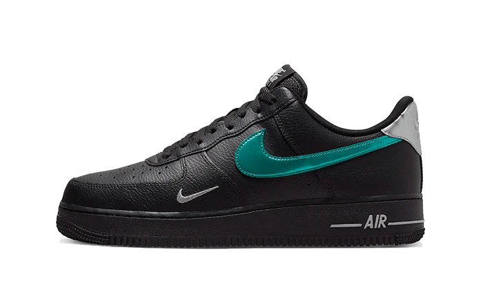 Aithtr Force 1 Low Black Blue Lightning