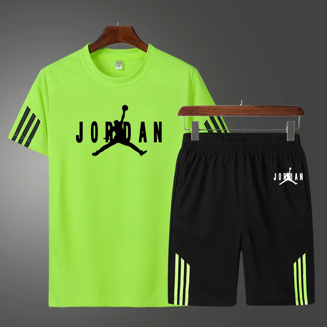 summer new sports short sleeve suit