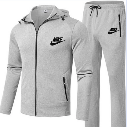 Men's Sportswear 2 Piece Sportswear Set Jogging Workout Gym Warm Up Sportswear Set Hoodie