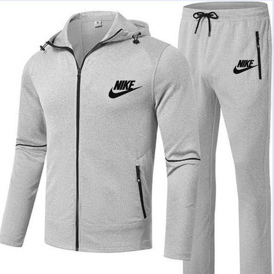 Men's Sportswear 2 Piece Sportswear Set Jogging Workout Gym Warm Up Sportswear Set Hoodie