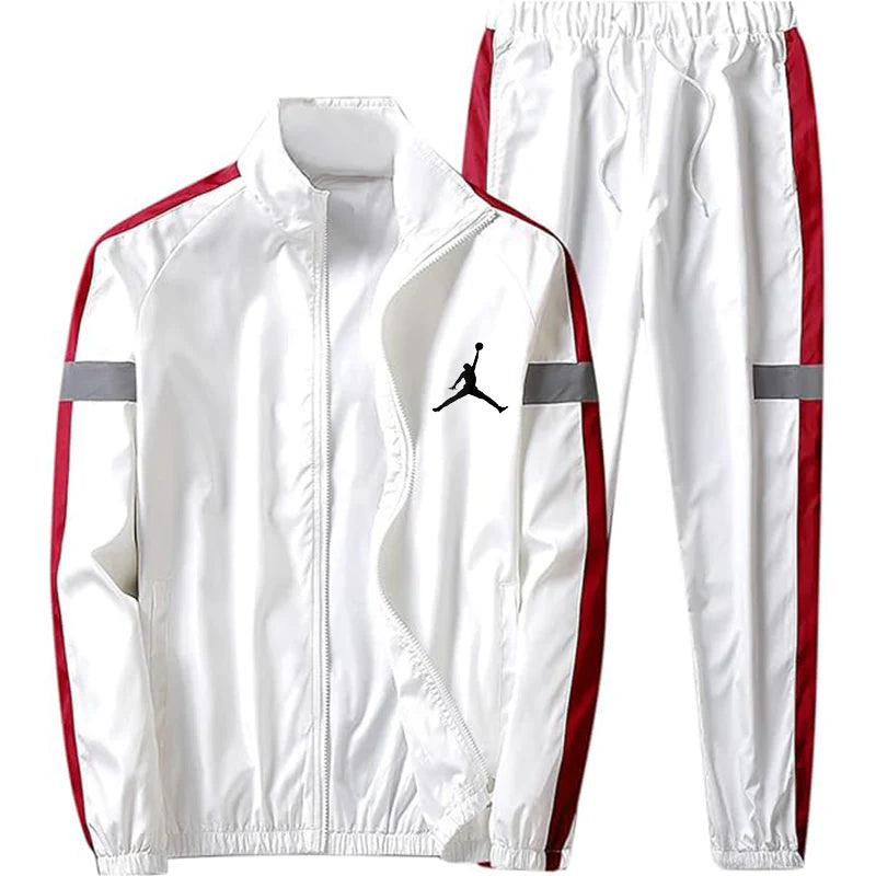 striped patchwork tracksuit
