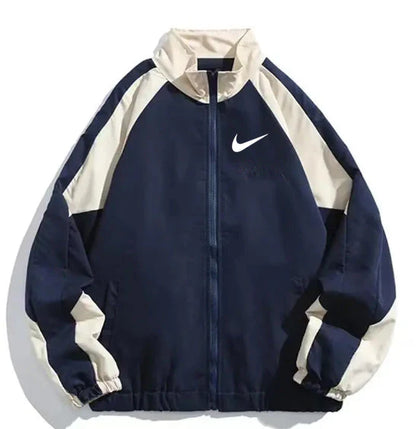 Hip Hop Varsity Jacket Men High Street Patchwork Color Block Windbreaker Coats Women Spring Autumn Thin Fashion College Jackets