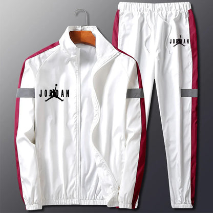 Cool Reflective Effect Men's Casual Sports Suit