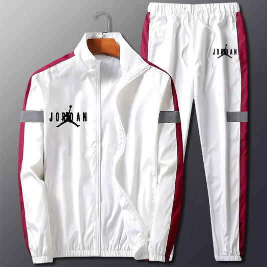 Cool Reflective Effect Men's Casual Sports Suit