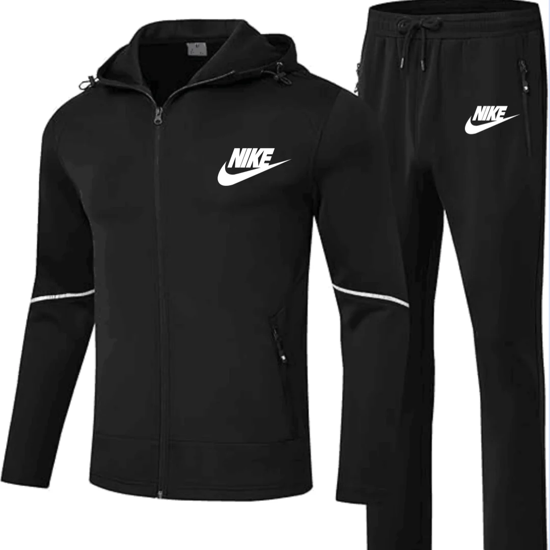 Men's Sportswear 2 Piece Sportswear Set Jogging Workout Gym Warm Up Sportswear Set Hoodie