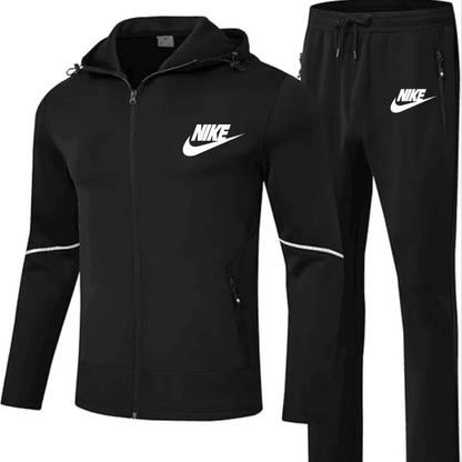 Men's Sportswear 2 Piece Sportswear Set Jogging Workout Gym Warm Up Sportswear Set Hoodie