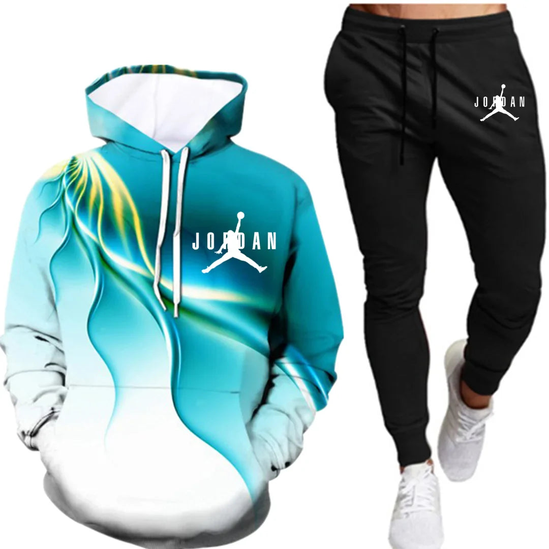 Men's 3D Hooded Sweater Fashion Hip Hop Sportswear Men