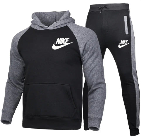 customized high standard casual men's clothing tracksuit set pullover Long sleeve two piece tracksuit