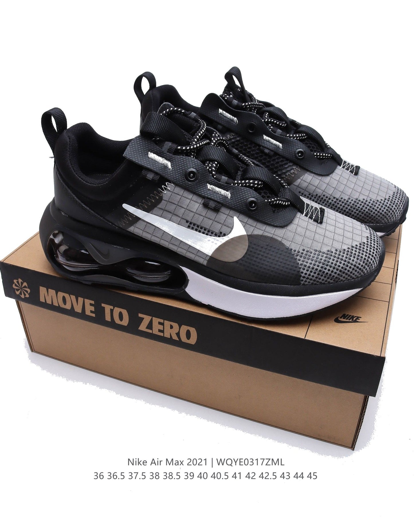 Aithtr Max 2021 BlackWhite DA1925-001 Dames & Heren Schoenen